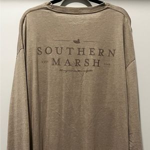 Southern Marsh SeaWash Tee Long sleeve 3XL Burnt Taupe